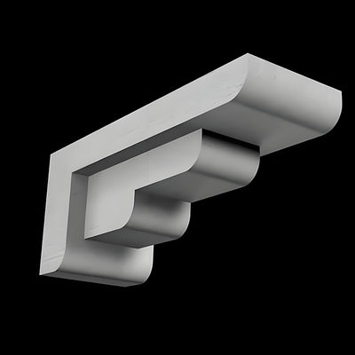 Kualitas EPS Foam Corbels Stucco Coating Molding Dekoratif Untuk Dinding Luar pabrik