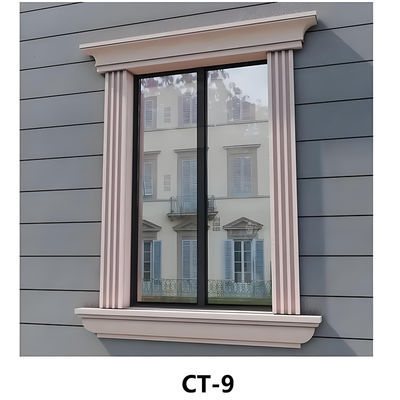 Buon prezzo Finiture per finestre in schiuma di stucco architettonico, polistirolo espanso ad alta densità per ville in linea