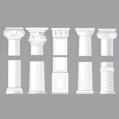 Qualidade Coluna romana das colunas dos componentes pré-fabricados da espuma do estuque para dezembro de construção fábrica