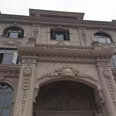 Bom preço Escultura de Granito Bege Painel de Parede em Relevo Estátua Esculpida 3D para Decoração Exterior on-line