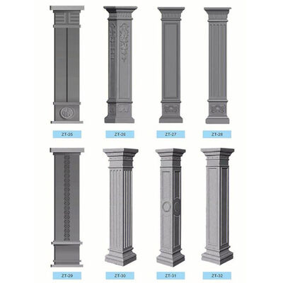 Guter Preis Hochwertige wasserdichte dekorative römische GFRC-Säule der China-Fabrik, langlebige europäische Säule, Außenhohl, heißer Verkauf Online