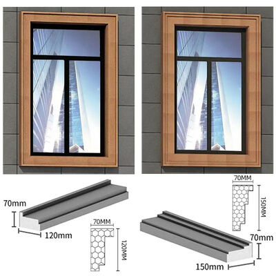 Chất lượng Phào chỉ ngoại thất xốp EPS tùy chỉnh chiều dài với khả năng chống ẩm và chống cháy cấp A nhà máy